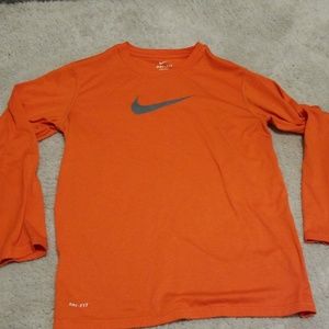 Orange Nike dri-fit shirt